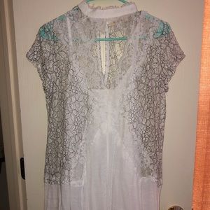 Lace white shirt